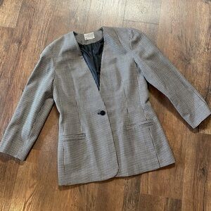 Vintage miss Pendleton plaid blazer